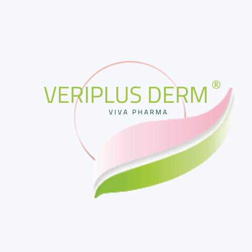 Veriplus Derm Logo White Rosa Green (002)